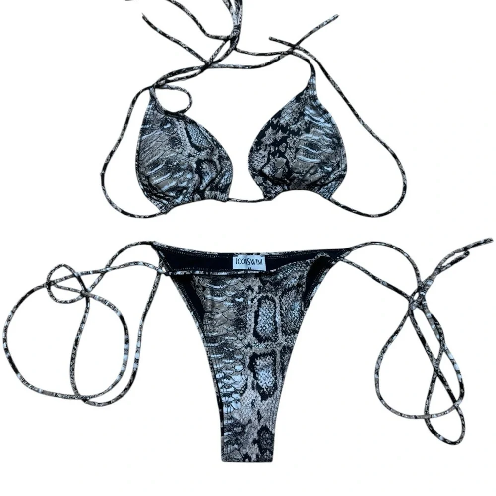 ICONS WIM. Snake Print Bikini